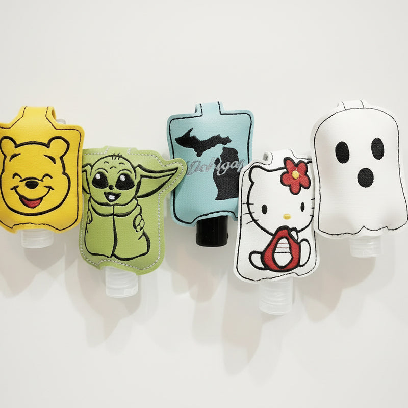 Hand Sanitizer Holder Keychains