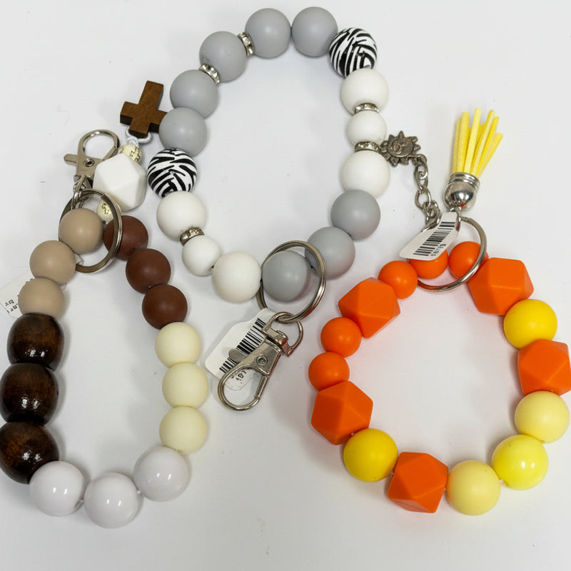 Beaded Wristlet Keychains