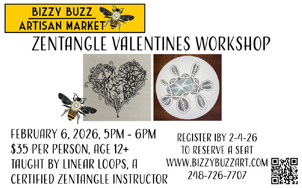 Zentangle Valentines Workshop 2/6/2026